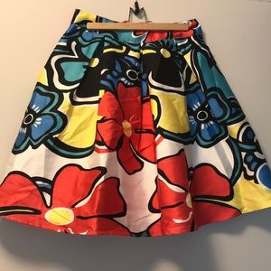 Vivid Floral Skirt